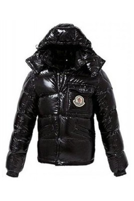 Moncler Classic Mens Down Jackets Smooth Shiny Fabric Black