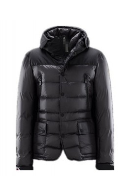 Moncler Men Jacket Down Breasted Style Classic Black