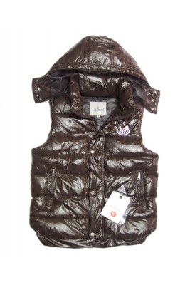 Moncler Lovers Of Men Vest Sleeveless Single-Breasted Coffee