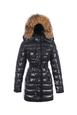 Moncler Armoise Coat For Women Black Long