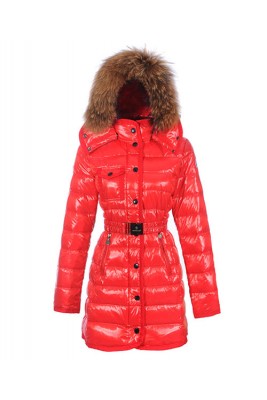 Moncler Armoise Coat For Women Red Long