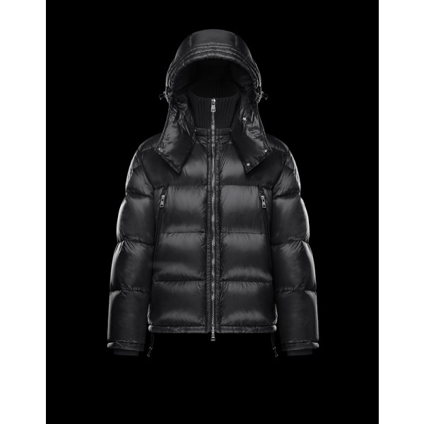 2017 New Style Moncler Maya Winter Down Jacket Mens Zip Black