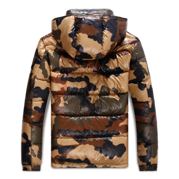 2017 New Style Moncler Cesar Down Mens Brown Jackets Camouflage