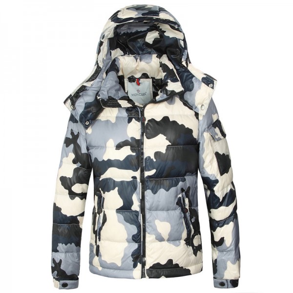 2017 New Style Moncler Cesar Down Mens White Jackets Camouflage