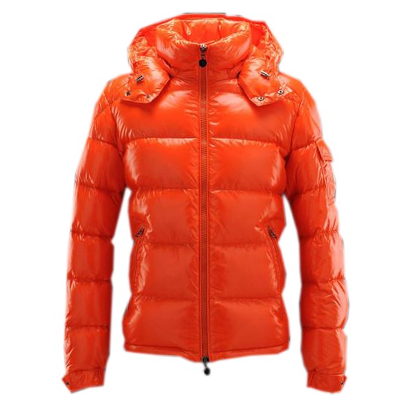 Moncler Maya Winter Mens Down Jacket Fabric Smooth Orange