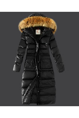 2016 Moncler Down Coat Featured Women Slim Windproof Black