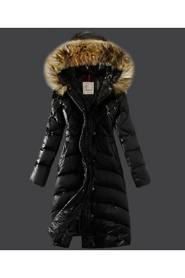 2016 Moncler Down Coat Women Hooded Windproof Black